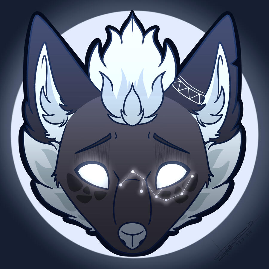 Symmetrical headshot icon