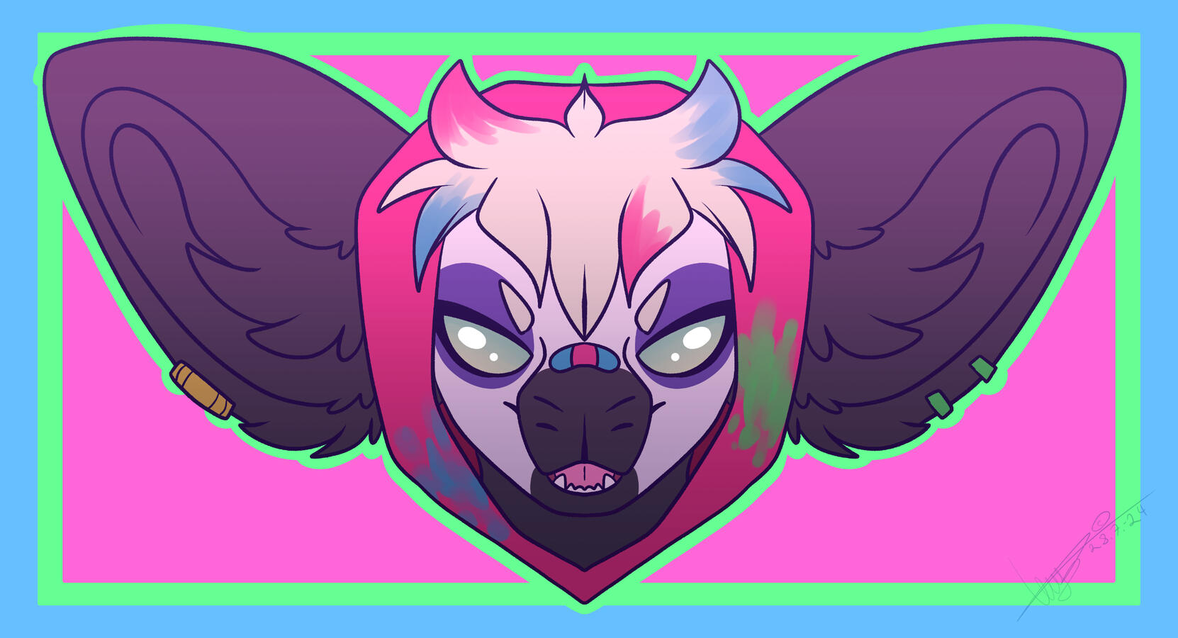 Symmetrical headshot icon